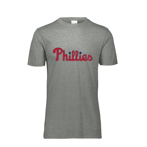 [FTSCUBGY-YS-LOGO3] Decker Youth Tri-Blend T-Shirt - Short Sleeve (Youth S, Gray, Logo 3)