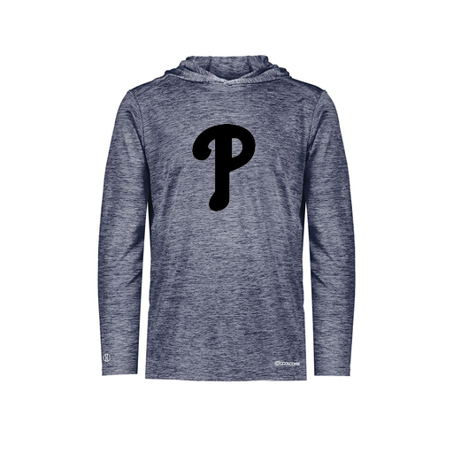 [FOLHCGNV-AS-LOGO1] Decker Men's Charge Hoodie (Adult S, Navy, Logo 1)